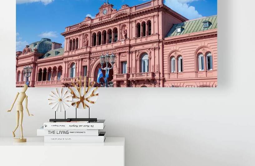 Casa Rosada office of the president of Argentina located on landmark historic Plaza de Mayo by Elijah Lovkoff