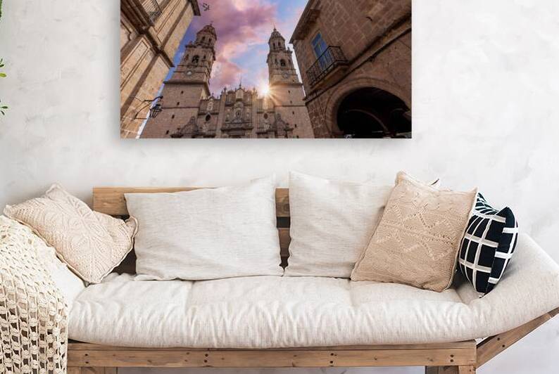 Mexico Morelia popular tourist destination Morelia Cathedral on Plaza de Armas in historic center by Elijah Lovkoff