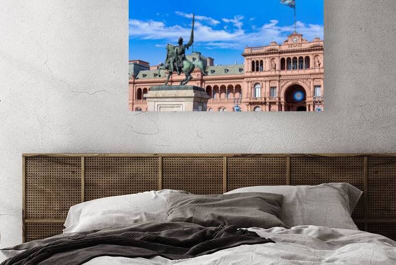 Casa Rosada office of the president of Argentina located on landmark historic Plaza de Mayo by Elijah Lovkoff