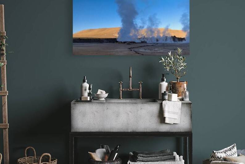 Chile San Pedro de Atacama Tatio Geysers in Atacama Desert by Elijah Lovkoff