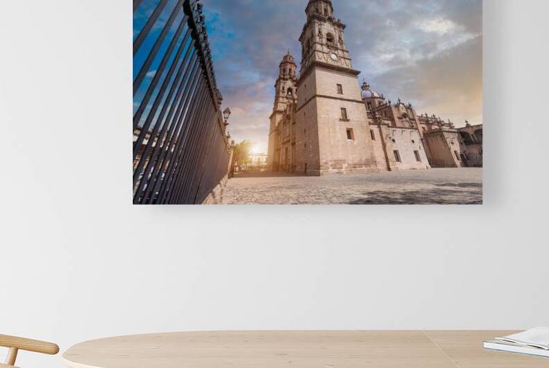 Mexico Michoacan famous scenic Morelia Cathedral located on Plaza de Armas in historic city center by Elijah Lovkoff