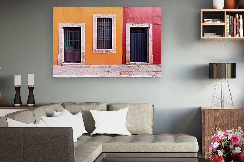 Mexico Morelia tourist attraction colorful streets and colonial houses in historic center by Elijah Lovkoff
