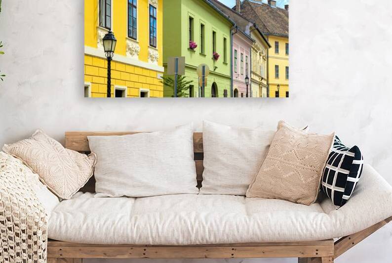 Hungary old streets in historic city near Budapest Castle and Fisherman bastion on Castle Hill by Elijah Lovkoff