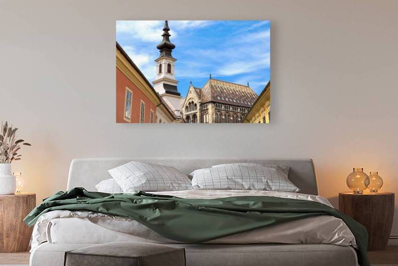 Hungary old streets in historic city near Budapest Castle and Fisherman bastion on Castle Hill by Elijah Lovkoff