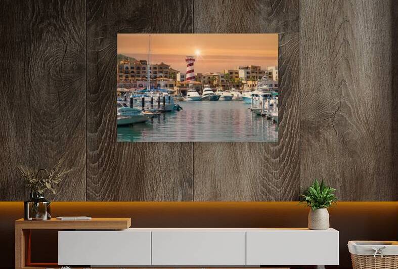 Marina and yacht club area in Cabo San Lucas Los Cabos a departure point for cruises marlin fishing and lancha boats to El Arco Arch and beaches by Elijah Lovkoff