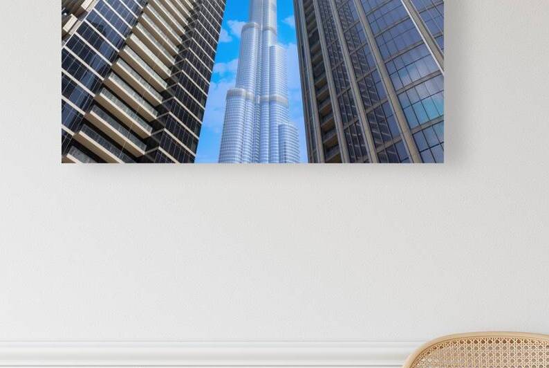 UAE Dubai panoramic skyline view of city downtown by Elijah Lovkoff