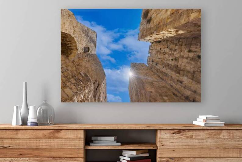 Jerusalem Israel landmark citadel Migdal David Tower of David in Old City near Jaffa Gate by Elijah Lovkoff