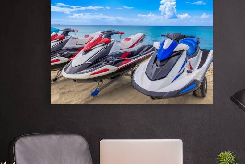 Water scooter rental at beaches and luxury hotels in Saint Croix US Virgin Islands Frederiksted by Elijah Lovkoff