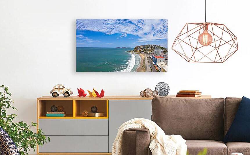 Mexico Mazatlan sea promenade El Malecon near tourist beaches and scenic panoramic landscapes by Elijah Lovkoff