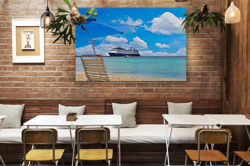 Cruise ship on Saint Croix Frederiksted US Virgin Islands on Caribbean vacation by Elijah Lovkoff