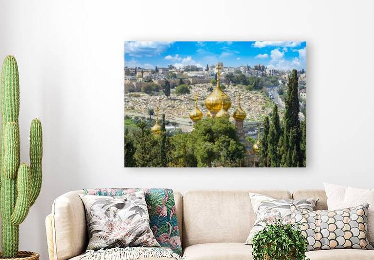 Israel Church of Mary Magdalene on Mount of Olives in Israel by Elijah Lovkoff