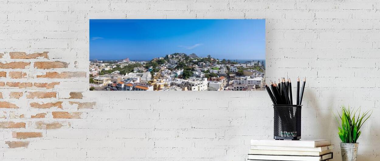 Mexico Mazatlan scenic panoramic views of historic center near El Malecon tourist beaches and scenic landscapes by Elijah Lovkoff