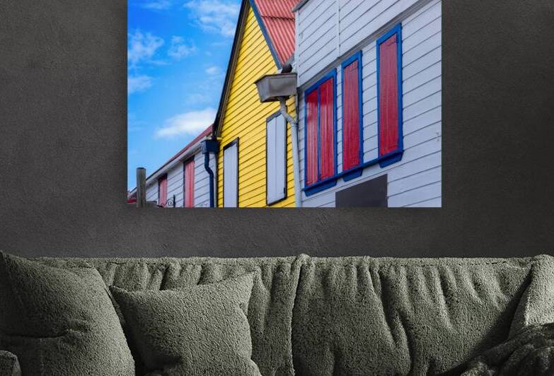 Old town historic streets of Redcliffe Quey in Saint Johns on Antigua and Barbuda by Elijah Lovkoff