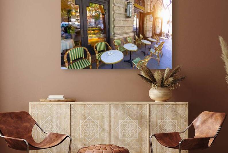 Hungary restaurants and street cafes in Budapest historic city centre by Elijah Lovkoff