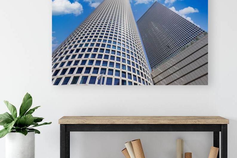 Israel Tel Aviv financial business district skyline with shopping malls and high tech offices by Elijah Lovkoff