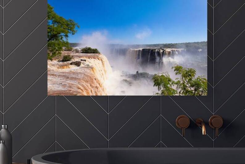 Brazil Iguazu National waterfall park scenic landscape by Elijah Lovkoff