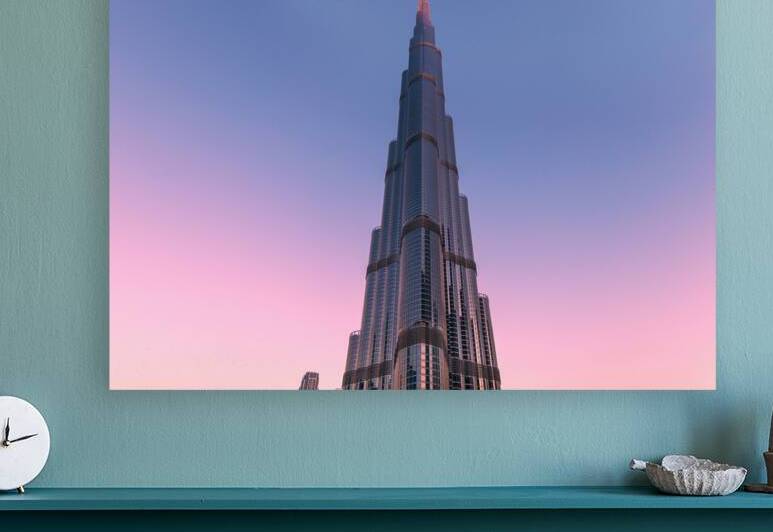 UAE Dubai panoramic skyline view of city downtown and Dubai Mall by Elijah Lovkoff