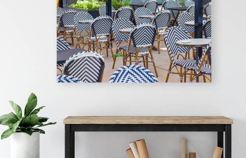 Restaurants and street cafes of Buenos Aires in a trendy district of Recoleta by Elijah Lovkoff