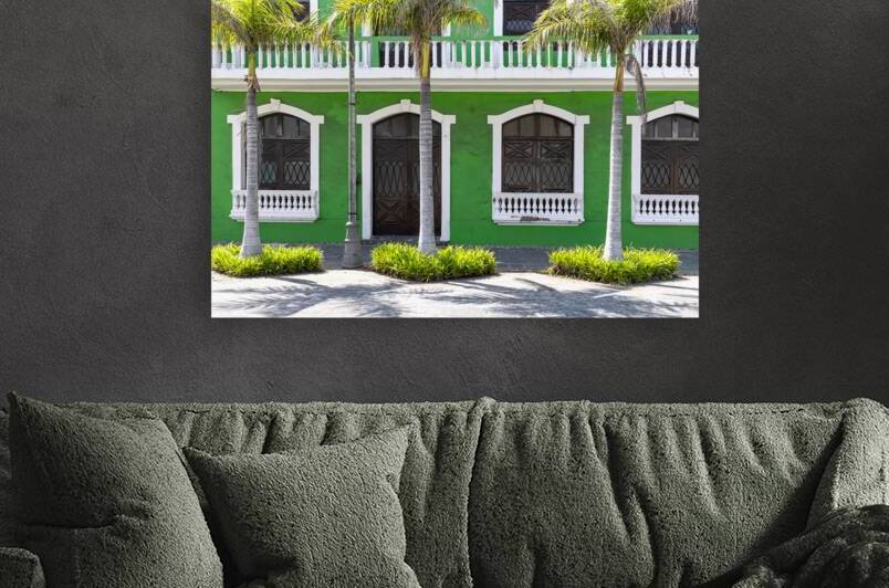 Veracruz colorful streets and colonial houses in historic city center one of the main city tourist attractions by Elijah Lovkoff
