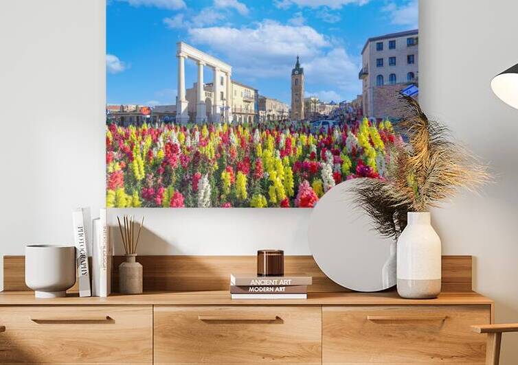 Scenic Tel Aviv Namal Yafo historic Old Jaffa port with art galleries boutiques and old houses by Elijah Lovkoff