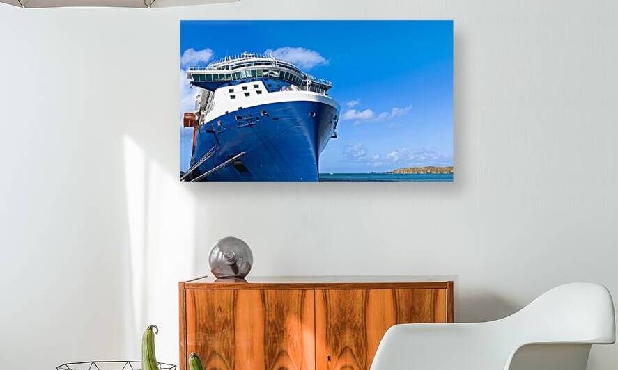 Cruise ship heading to Caribbean islands cruise vacation from Miami Florida USA by Elijah Lovkoff
