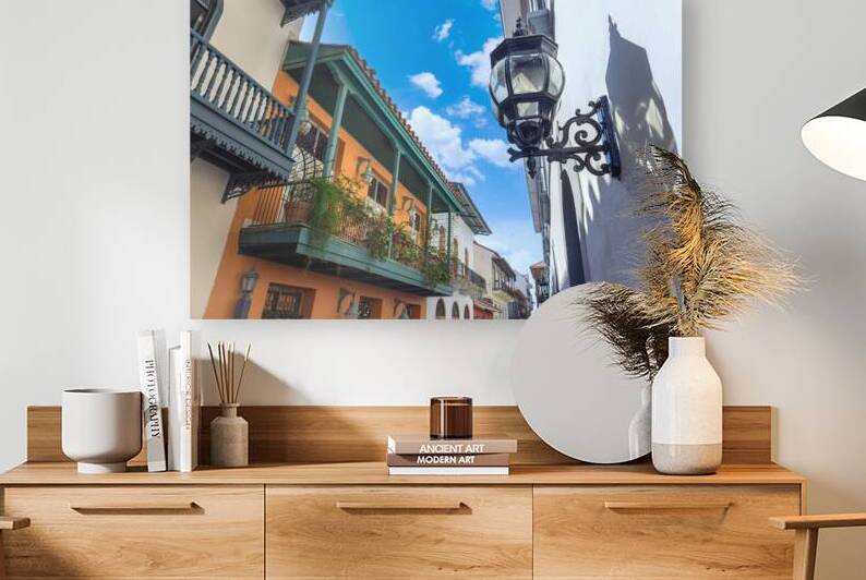 Panama Panama City historic center Casco Viejo colorful streets and colonial architecture by Elijah Lovkoff