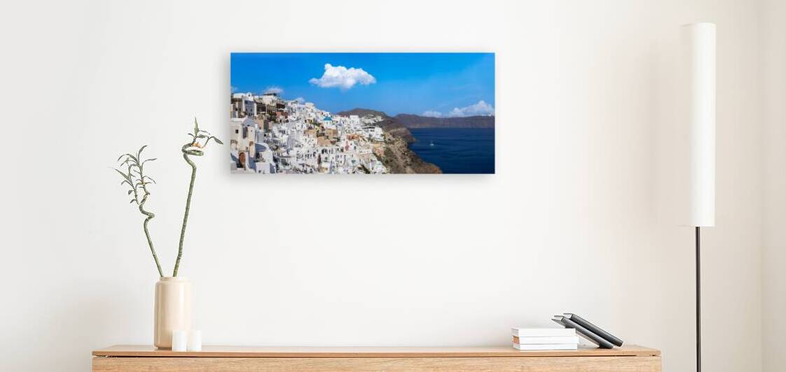 Greece Greek Islands cruise scenic panoramic sea views from top outlook of Oia by Elijah Lovkoff