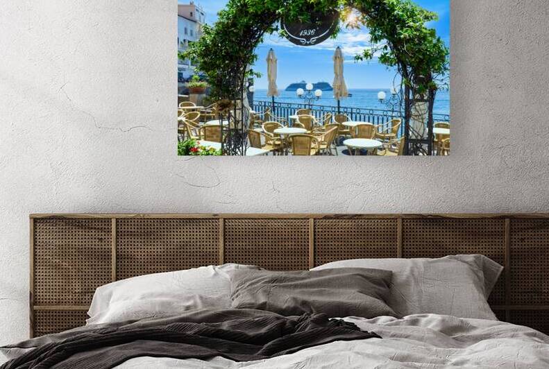 Italy Amalfi town colorful architecture and Campania Amalfi coast landscapes  UNESCO site by Elijah Lovkoff