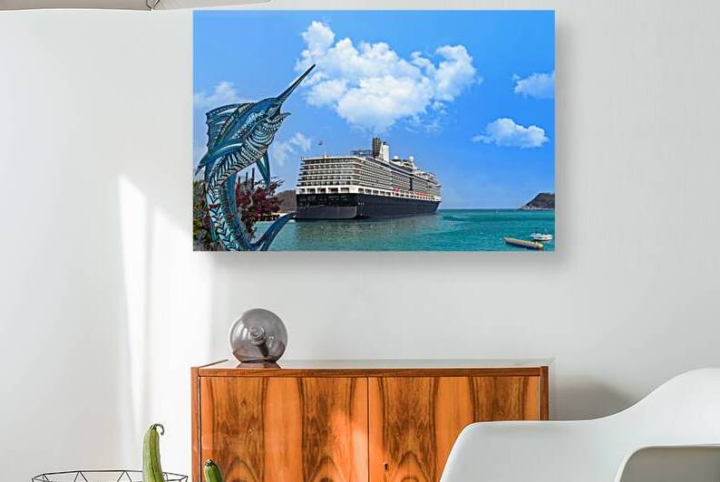 Mexico cruise ship vacation in Huatulco. Scenic beaches and ocean shore resorts by Elijah Lovkoff
