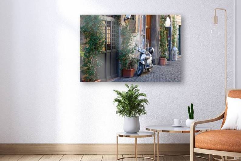 Beautiful Rome streets in historic city center near Vatican by Elijah Lovkoff