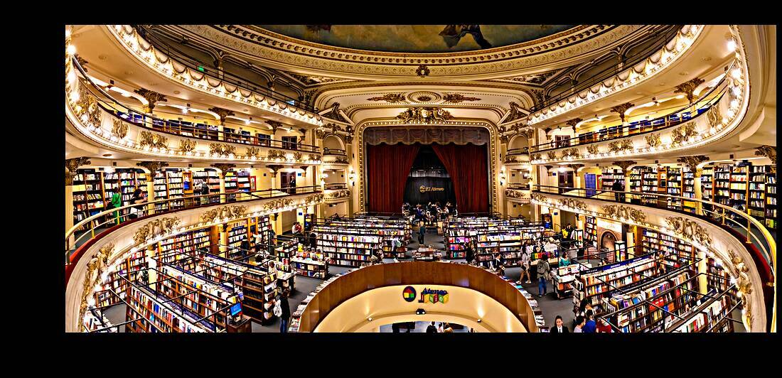 Buenos Aires El Ateneo Grand Splendid named the most beautiful bookstore in the world and second largest by Elijah Lovkoff