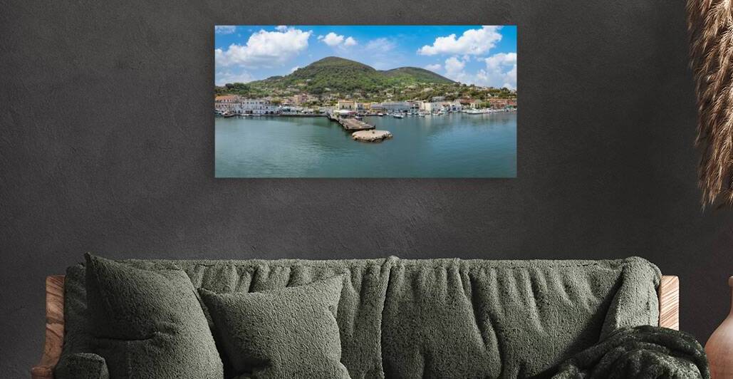 Italy scenic view of beautiful tourism destination Ischia Island near Naples by Elijah Lovkoff