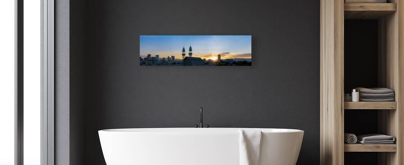 Panoramic skyline view of Mexico City business and Financial center close to Paseo De Reforma by Elijah Lovkoff