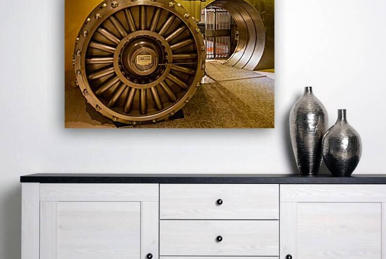 Famous Toronto impenetrable bank security vault for valuable luxury items and safe deposits at the bunker by Elijah Lovkoff