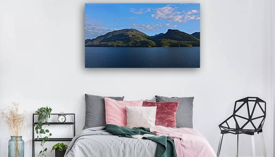 Cruise to Alaska cruise ship sailing through scenic landscapes mountains and lakes by Elijah Lovkoff