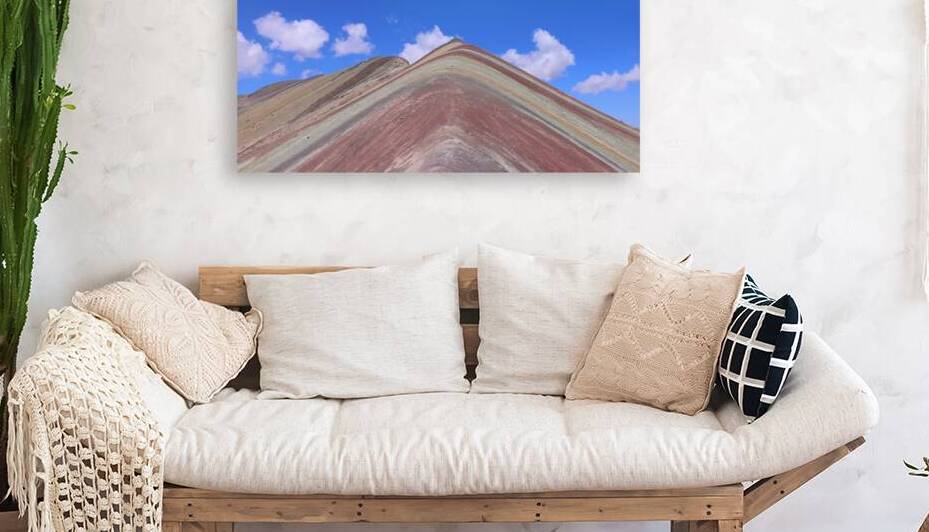 Peru Cusco scenic landscape Rainbow mountain of 7 colors near Sacred Valley and Ausangate Glacier by Elijah Lovkoff
