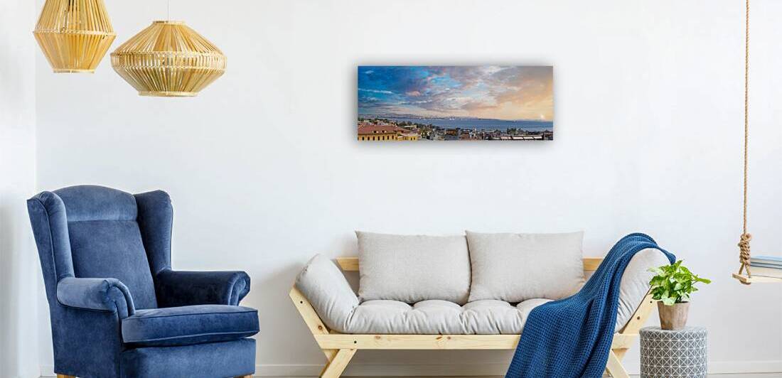 Turkey Panoramic view of Bosphorus strait in Istanbul ships in Bosporus approaching the port by Elijah Lovkoff
