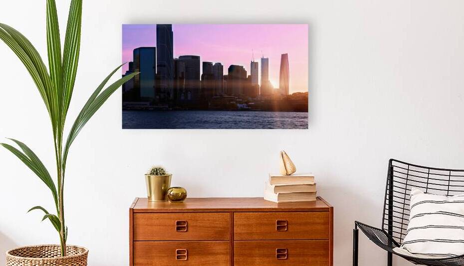 Australia scenic Sydney downtown skyline panorama and financial business center by Elijah Lovkoff