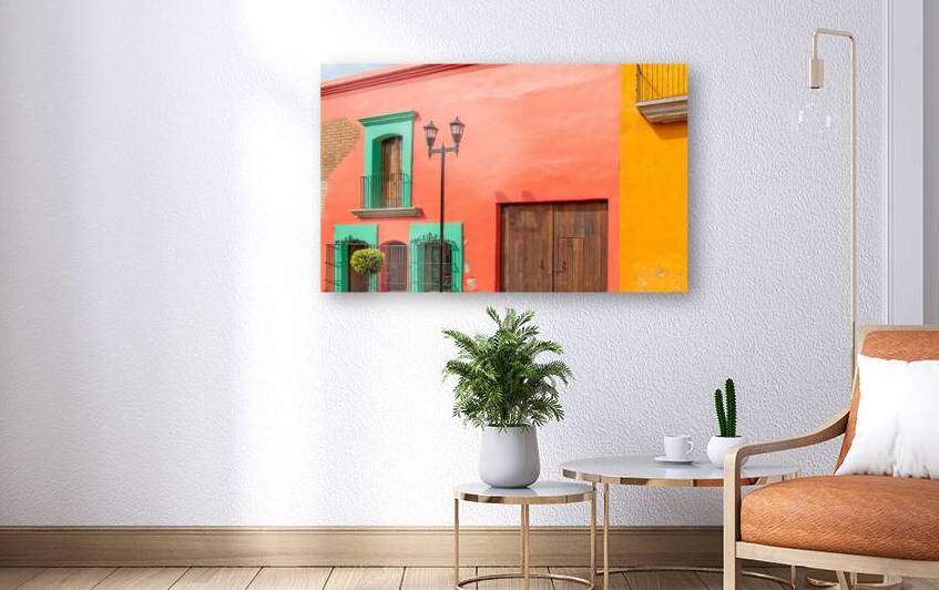 Oaxaca Scenic old city streets and colorful colonial buildings  by Elijah Lovkoff