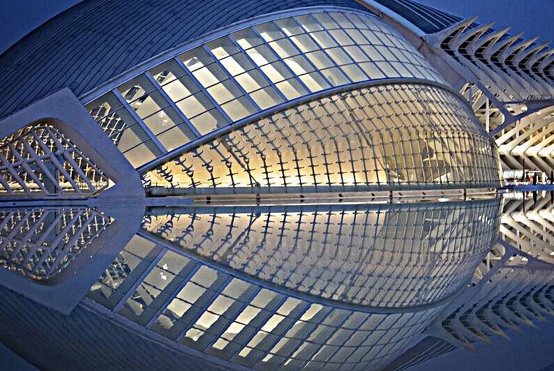 Valencia Spain 10 April 2019: The Science Museum of Principe F by Elijah Lovkoff