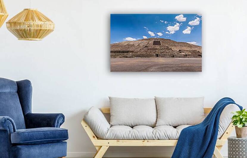 Landmark Teotihuacan pyramids complex located in Mexican Highlands and Mexico Valley close to Mexico City by Elijah Lovkoff