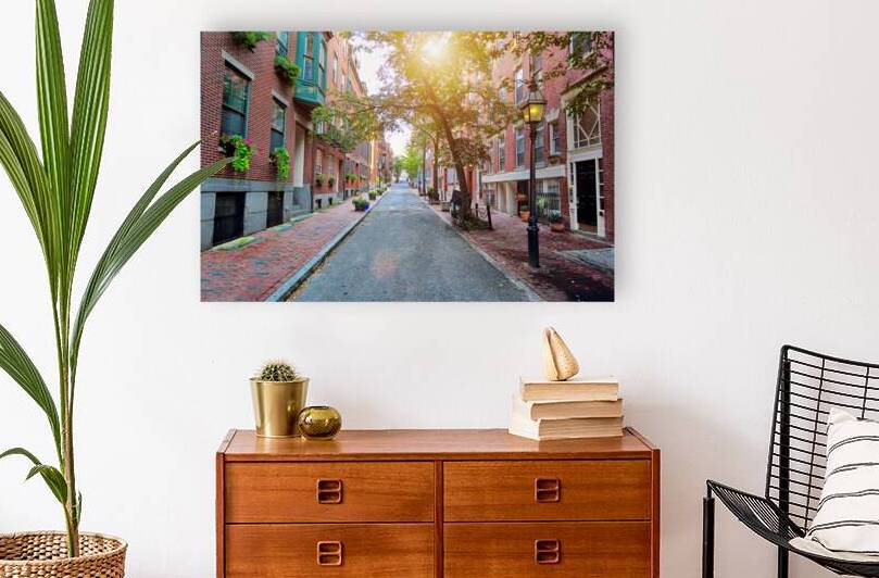 Boston Beacon Hill at sunset by Elijah Lovkoff