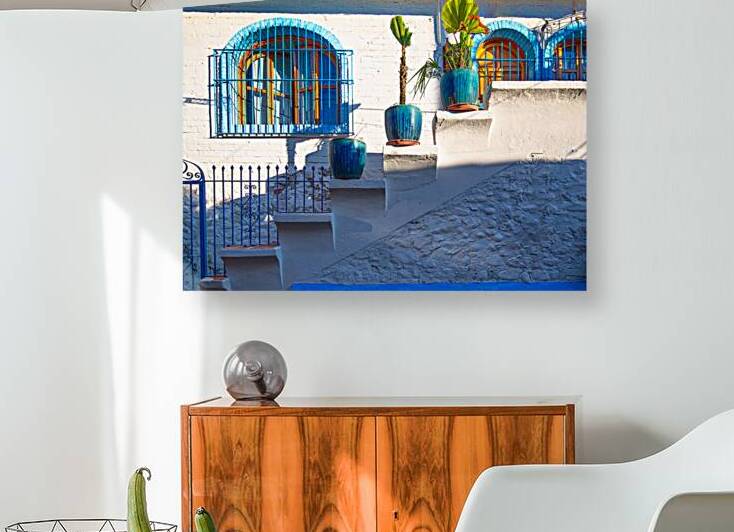 Puerto Vallarta colorful streets in historic city center near se by Elijah Lovkoff