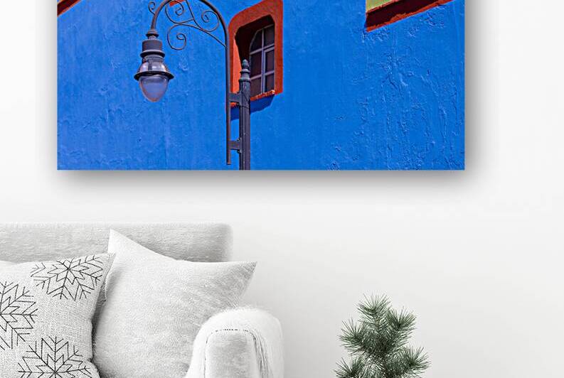 Scenic colorful colonial architecture of Cholula streets in historic center in Mexico Puebla by Elijah Lovkoff