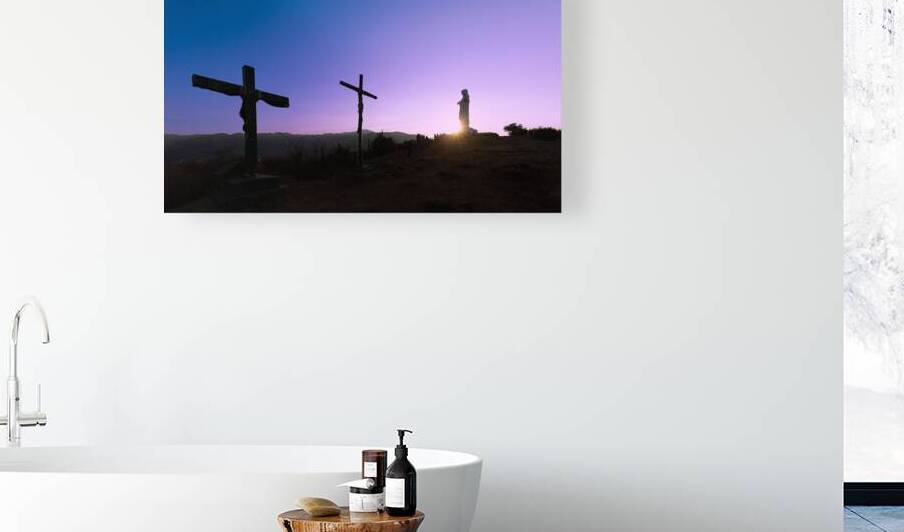 Peru. White Jesus Christ lookout scenic panoramic view of Cusco from Christo Blanco viewpoint by Elijah Lovkoff