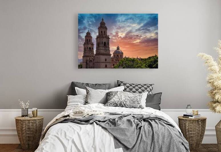 Mexico Morelia popular tourist destination Morelia Cathedral on Plaza de Armas in historic center by Elijah Lovkoff