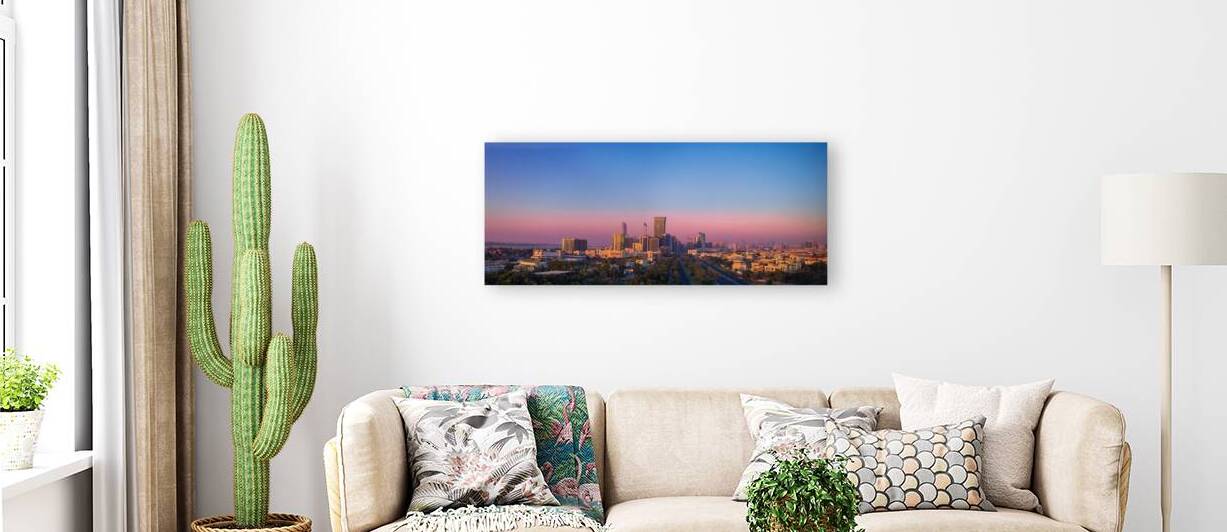UAE United Arab Emirates Abu Dhabi downtown panorama and financial center skyline by Elijah Lovkoff