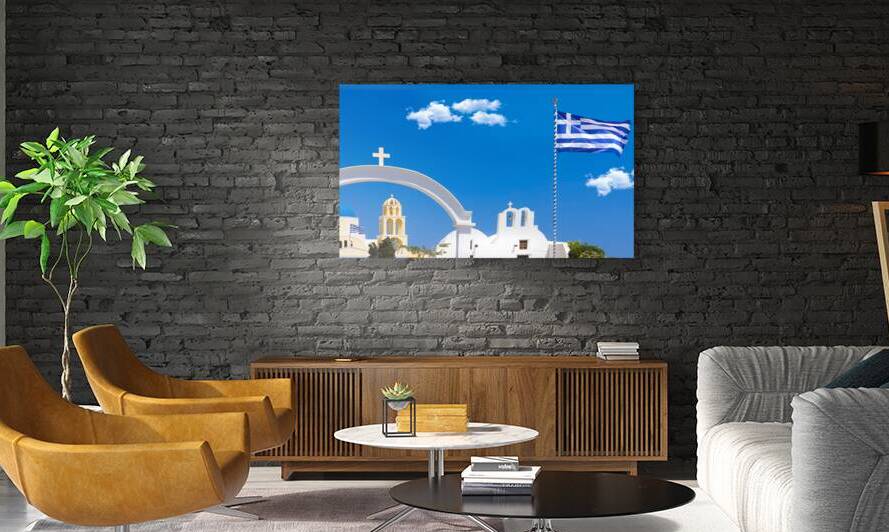 Greece Greek Islands cruise scenic panoramic sea views from top outlook of Oia by Elijah Lovkoff