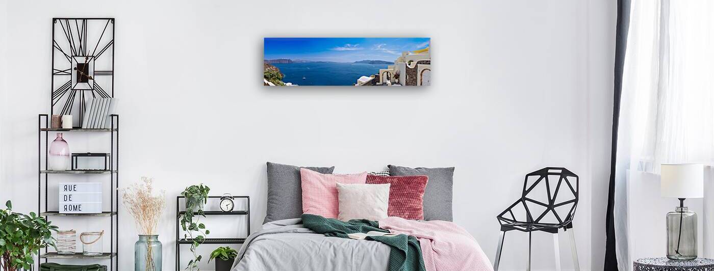 Greece Greek Islands cruise scenic panoramic sea views from top outlook of Oia by Elijah Lovkoff