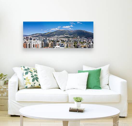 Quito Ecuador. Panoramic skyline of Carolina Park modern condominiums in central business district by Elijah Lovkoff